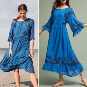 NWOT Anthropologie Akemi+Kin Meadow Flutter Dress